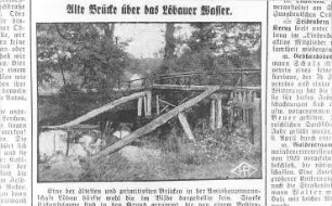 Weißenberg. Brücke über das Löbauer Wasser, aus: Neuer Görlitzer Anzeiger vom 13.4.1930