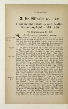 Die Völkerwanderung 375 - 568
