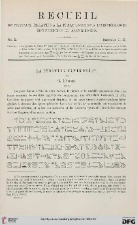 10: La pyramide de Mirinrî Ier, [2]