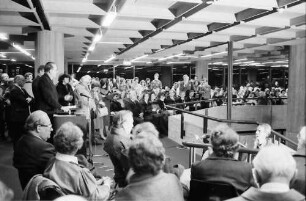 Freiburg: Ausstellung, Das ewige Gold der Menschen, Eröffnungsfeier in der Universitätsbibliothek