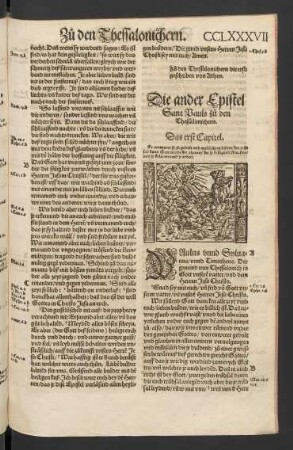 Die ander Epistel Sant Pauls zu den Thessalonichern.