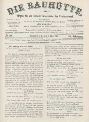 No. 10. Frankfurt a. M., den 6. März 1915. 58. Jahrgang.