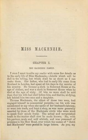 Miss Mackenzie