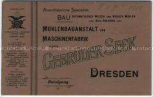 Katalog über Getreidereinigungsmaschinen