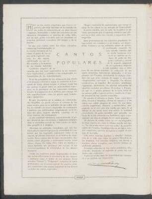 Cantos populares