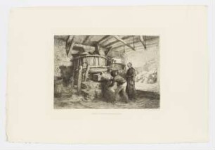 Intérieur de moulin à Kersaint (Finistère), aus: Philippe Burty, "L’eau-forte en 1875: quarante eaux-fortes originales et inédites par quarante des artistes les plus distingués", Paris 1875