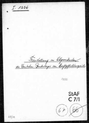 Freistellung von Abgeordneten des Deutschen Bundestags von Haftpflichtansprüchen