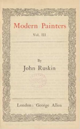 Vol. 3: Modern painters