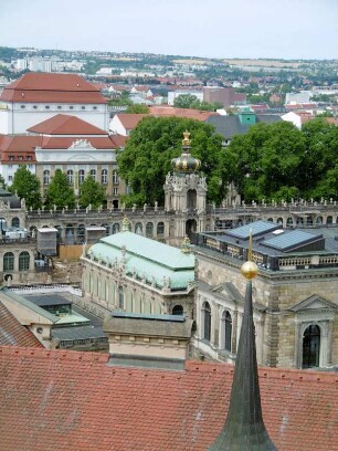 Dresden: Stadtansicht vom Hausmannsturm