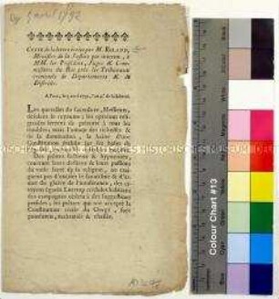 Copie de la lettre écrite par M. Roland