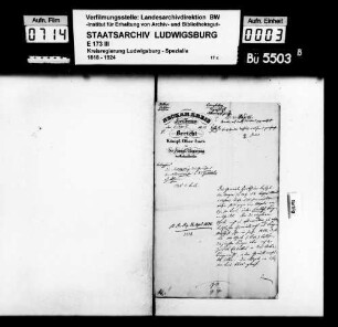 Kommunsachen: Liegenschaften, Oberamt Heilbronn