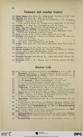 Diverse Lots (Nr. 869-896)
