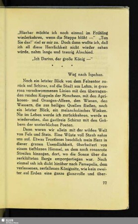 Weg nach Ispahan