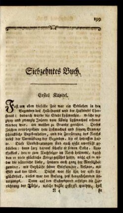 Siebzehntes Buch