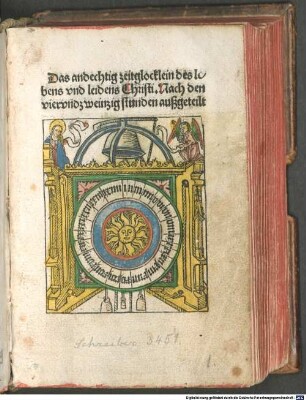 Zeitglöcklein des Lebens und Leidens Christi : mit Ablaßgebet