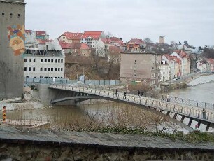 Görlitz - Blick auf den polnischen Stadtteil : Blick über die Neiße auf den polnischen Stadtteil Zgorzelec. Aufgenommen in Görlitz am 6. Februar 2011
