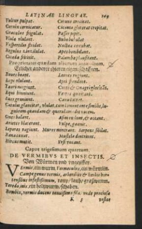 Caput trigesimum quartum. De Vermibus Et Insectis.