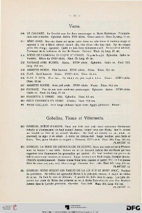 Verre (Nr. 239-251)