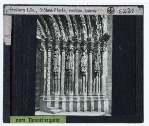 Freiberg, Dom,Freiberg, Dom, Goldene Pforte (Südportal) : Gewände rechts