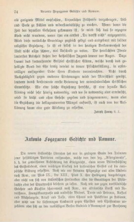 74-93 Antonio Fogazzaros Gedichte und Romane