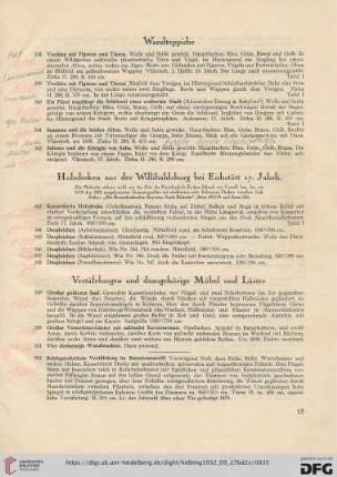 Wandteppiche (Nr. 338-342)