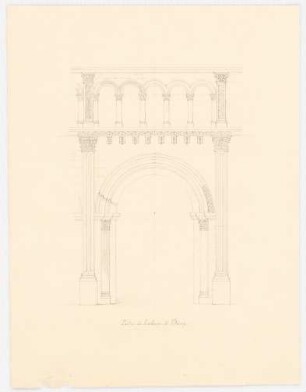 Portal der Abtei, Cluny: Ansicht