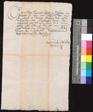 Salomon Zeidler aus Görlitz bestätigt, dass der Rat der Stadt Bautzen ihm einen Abschlag auf die ihm zustehenden Zinsen in Höhe von 15 Talern gezahlt hat.