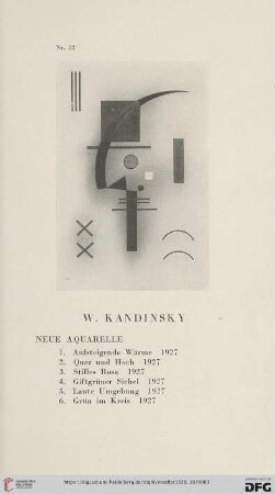 W. Kandinsky (Nr. 1-54)
