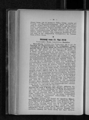 Sitzung vom 15. Mai 1928