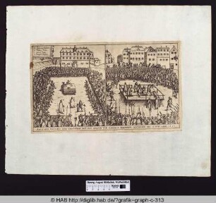 Urteil und Hinrichtung des Grafen von Hardeck den 15.Juni 1595.