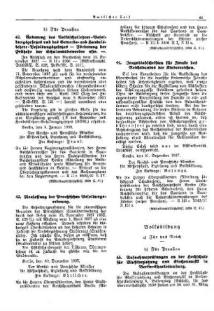 Aufnahmeprüfungen an der Hochschule für Musikerziehung und Kirchenmusik in Berlin-Charlottenburg : [Volksbildung] ; [Für Preußen] ; [Amtliche Erlasse] ; [Amtlicher Teil]