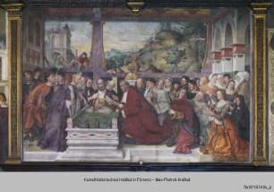 Die Auffindung des Körpers des heiligen Antonius - Lebensszenen des hl. Antonius