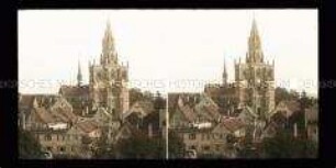 Blick über Häuser zum Münster, Konstanz