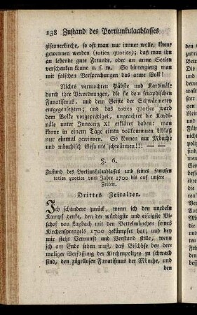 § 6. Zustand des Portiunkulaablasses und seines famosen toties quoties vom Jahre 1700 bis auf unsere Zeiten. Drittes Zeitalter.