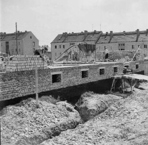 Greiz. Baustelle (Wohnungsbau)