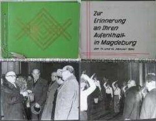 Fotoalbum zur Erinnerung an einen Besuch Erich Honeckers in Magdeburg