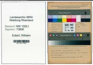 Entnazifizierung Wilhelm Eckert , geb. 23.06.1922 (Fabrikant)