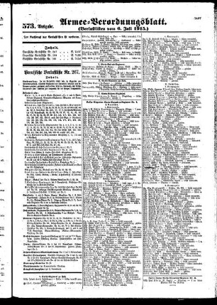 573. Ausgabe. Dienstag, 6. Juli 1915