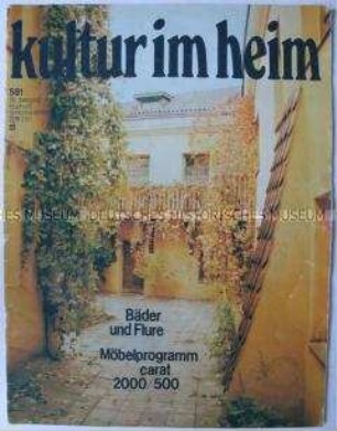 Fachzeitschrift für Wohnraumgestaltung "Kultur im Heim"