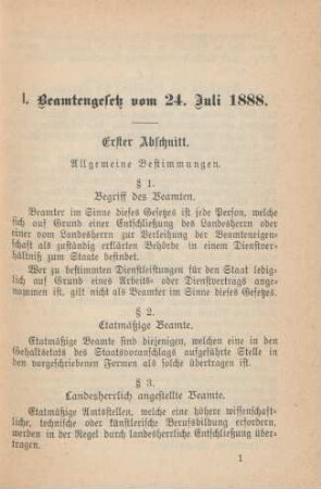 Erster Abschnitt. Allgemeine Bestimmungen