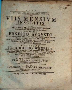 De Viis Mensivm Insolitis