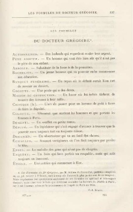 Les Formules Du Docteur Grégoire