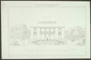 Villa Rosa bei Dresden. Ansicht von der Südseite