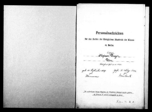Unger, William Georg Bodo - Kupferstecher 1892 - Januar - 22