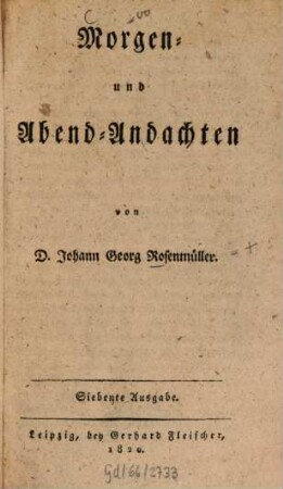 Morgen- und Abend-Andachten