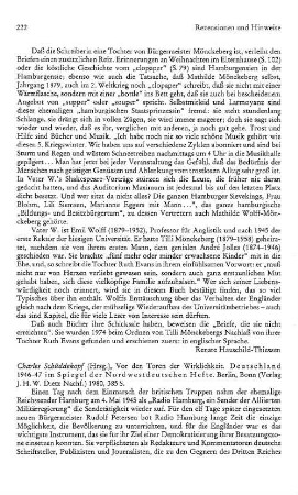 Vor den Toren der Wirklichkeit, Deutschland 1946 - 47 im Spiegel der nordwestdeutschen Hefte, Charles Schüddekopf (Hrsg.) : Berlin u.a., Dietz, 1980