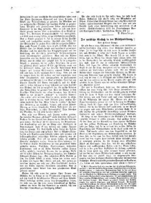 Der weibliche Einfluß in der Mädchenbildung