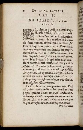 Cap. II. De Praedicatione verbi