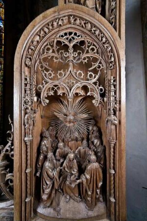 Bordesholmer Altar Passion — 3. Zone: Ausgießung des heiligen Geistes Pfingsten