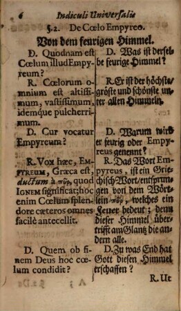 Indiculus Universalis Latino-Germanicus, Rerum fere omnium, quae in Mundo sunt, Scientiarumque item, Artiumque Nomina apte breviterque exhibens